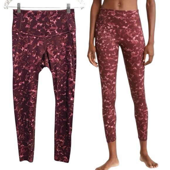 Zella Soft High Waist 7/8‎ Leggings Pink Floral Camo Size Small - Picture 1 of 15